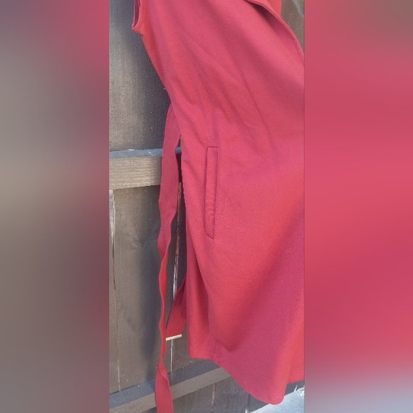 NWT Marc New York Andrew Sleeveless Chili-Red Trench Dress Size Small - Picture 8 of 13